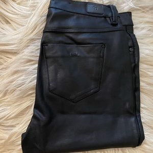 Leather black pants/tights